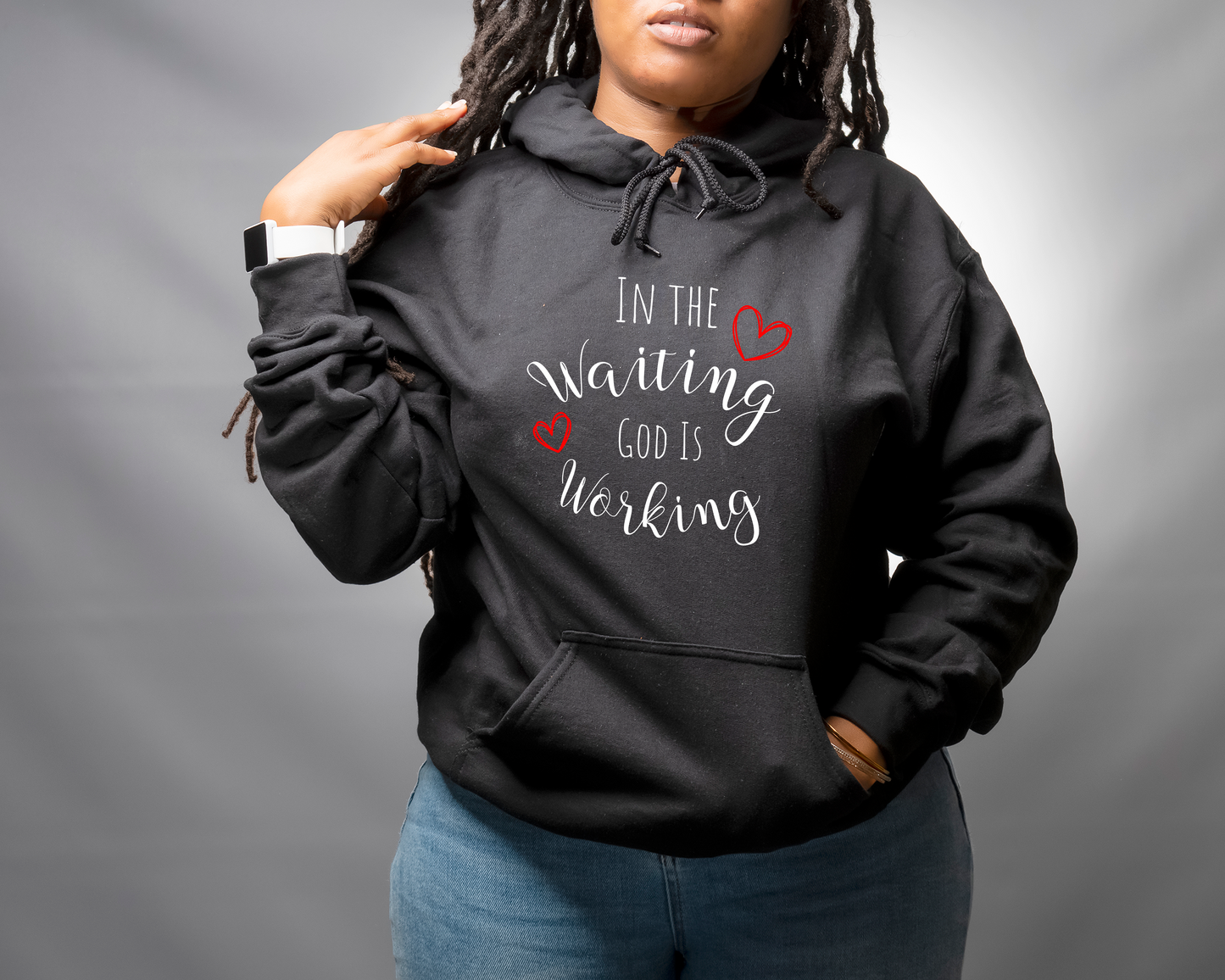 In the Waiting, God is Working | Statement Hoodie